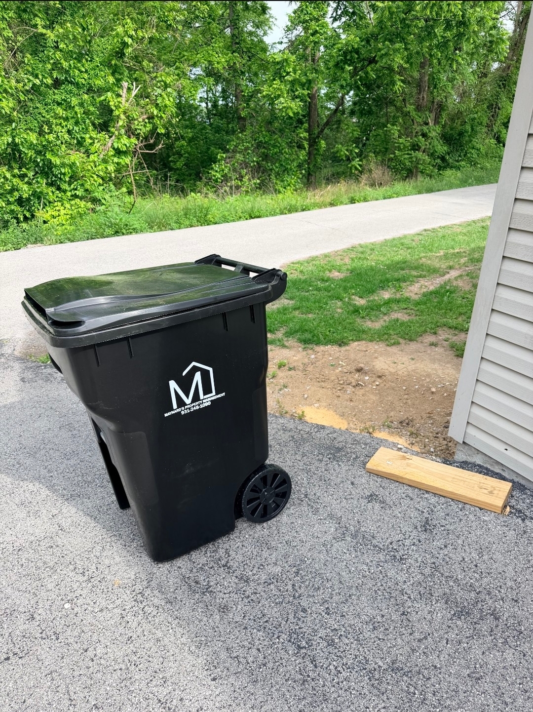 Maynard's Property Management trash cans
